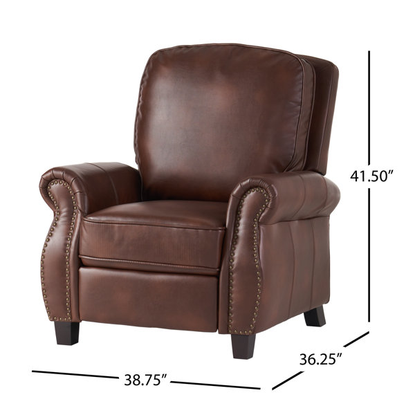 Wayfair leather deals chair recliner